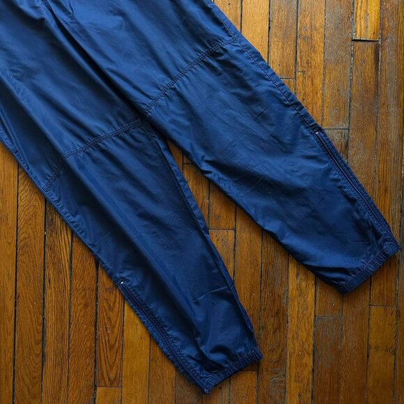 Vintage 90s‎ Nike White Tag Windreaker Track Pants Men XL Navy Blue Light Rave - Picture 3 of 7